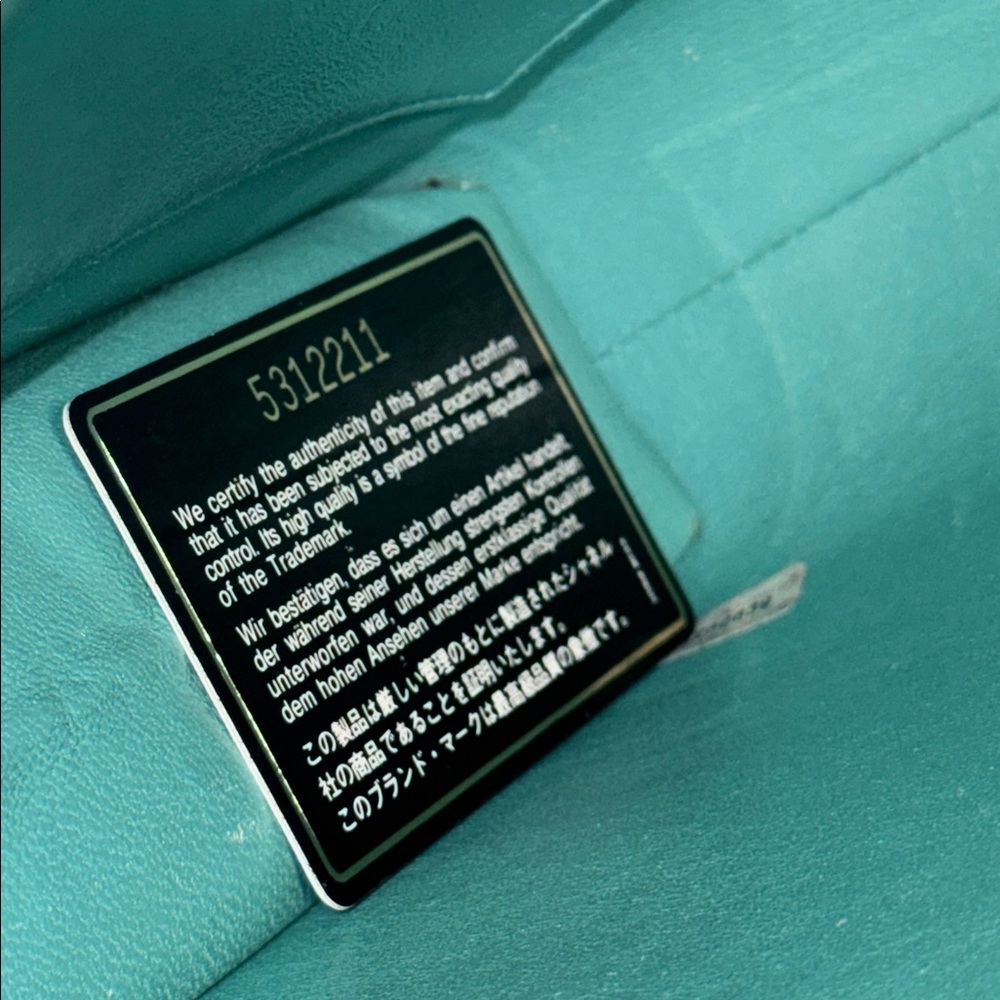 CHANEL Turquoise Seafoam green caviar leather classic briefcase Kelly top handle - Picture 16 of 16